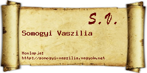 Somogyi Vaszilia névjegykártya