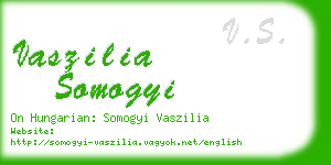 vaszilia somogyi business card